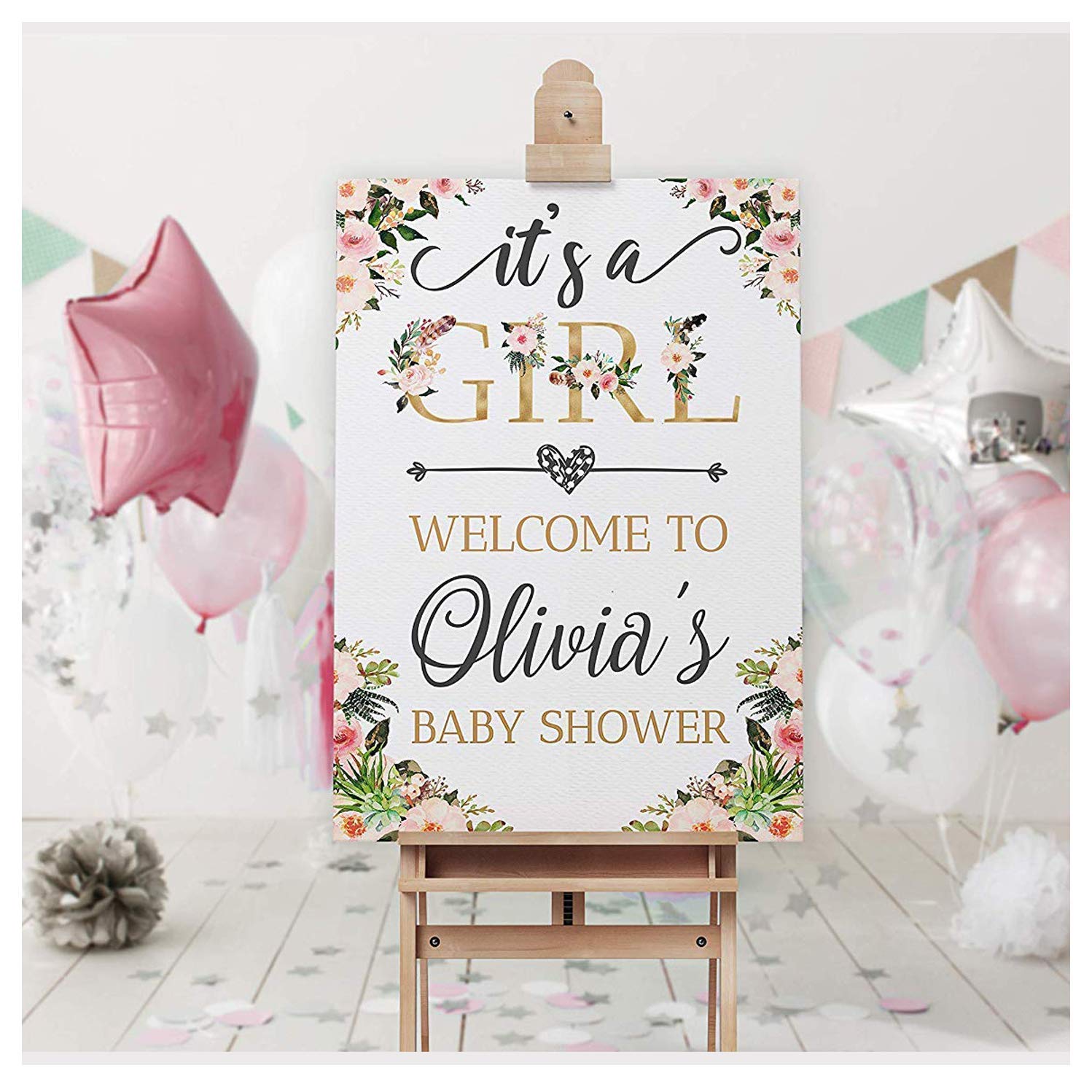 boho chic baby shower