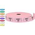 Tacticai 2000 Raffle Tickets, Admit One, Single Roll, Ticket for Events, Entry, Class Reward, Fundraiser & Prizes - Pink (1 of 8 Colors)