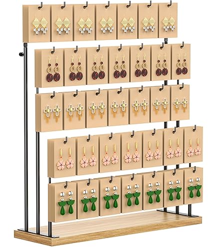 Hanunalir Wooden Jewelry Organizer Stand, Bracelet Display Stand For