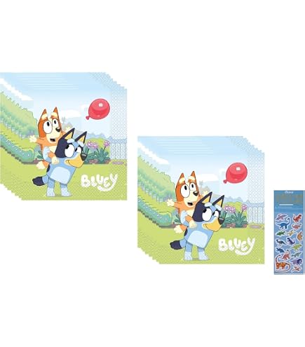 thumbnail image 2 of Bluey Beverage Paper Napkins, 16 Count | Party Supplies - Party Expert 2 of 13