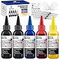 JoyPrinting Ink Refill Kit for HP Printer Cartridges HP 67 60 61 62 63 65 950 951 952 962 920 901 902 932 933 934 940 Refillable Ink Cartridges CISS System (5 x 100ml, Black, Cyan, Magenta, Yellow)