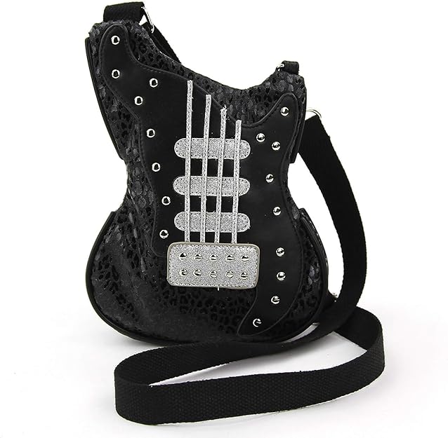 Guitar Crossbody Bag in Vinyl Handbags