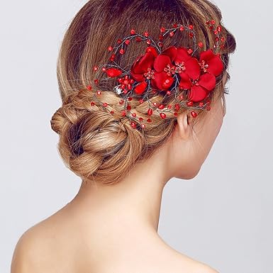 Amazon Co Jp Erosebridal髪飾り ヘッドドレス ヘアスタイル 結婚式