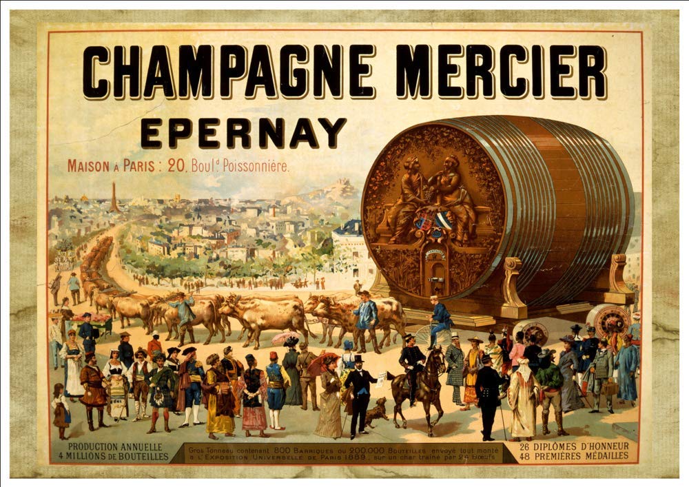 Пару постеров старой рекламы алкоголя. Шампанское Mercier Пару постеров старой рекламы алкоголя. Шампанское Mercier История,Алкоголь,Вино,Реклама