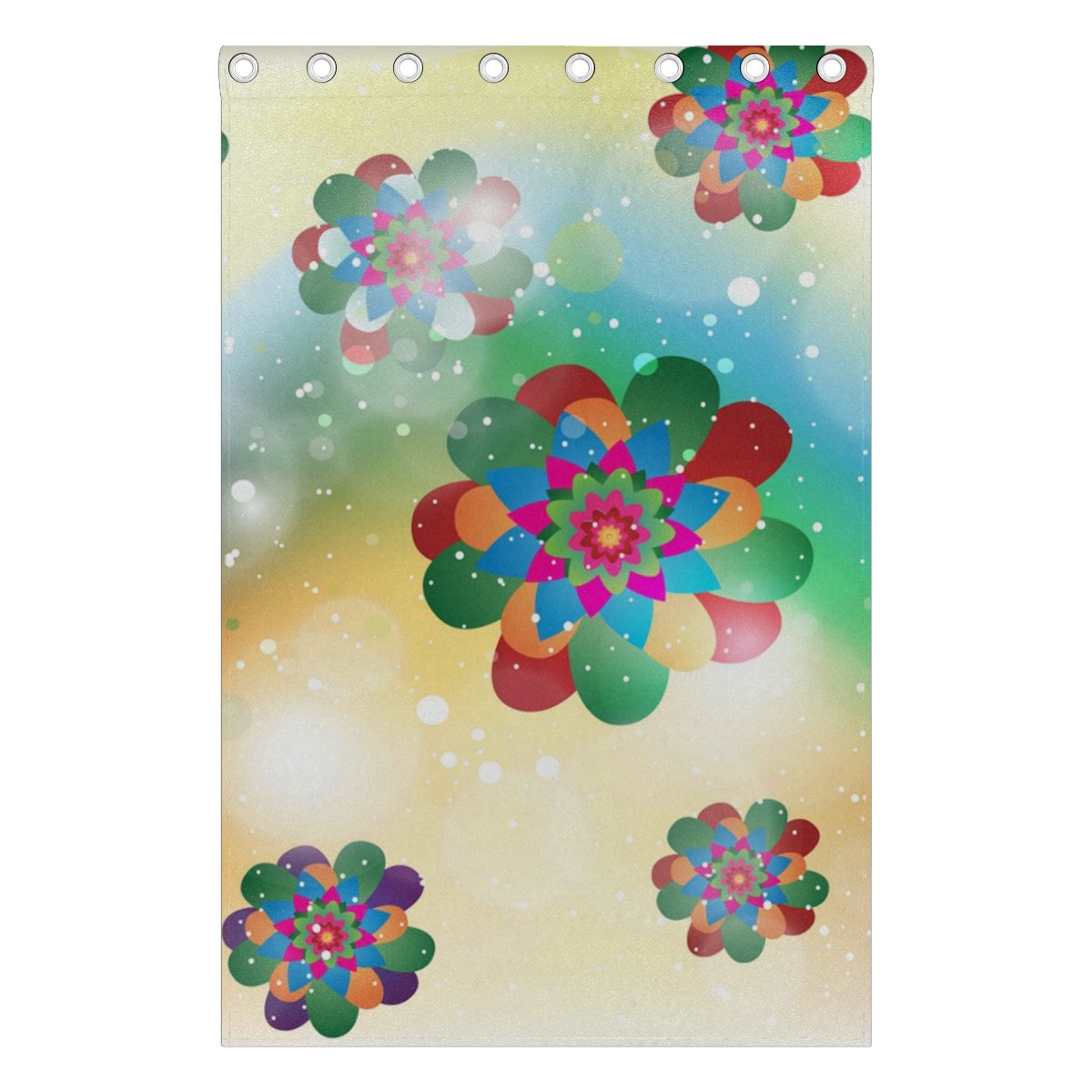 CUMIMI Floral Kaleidoscope Hintergrund Print isoliert Verdunkelung