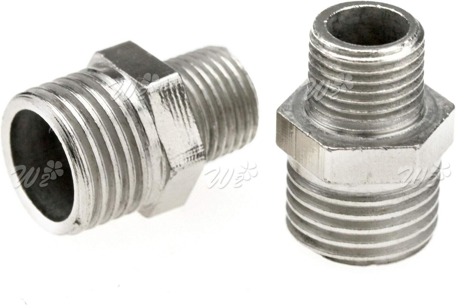 2pcs Airbrush Adaptor Kit Fitting Connector Set Compressor + Airbrush Hose