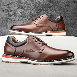 Meijiana Men's Oxfords Casual Dress Shoes Leather