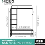 Klass Home Heavy Duty Clothes Rail 120KG with Shoe Rack & Hooks view 6