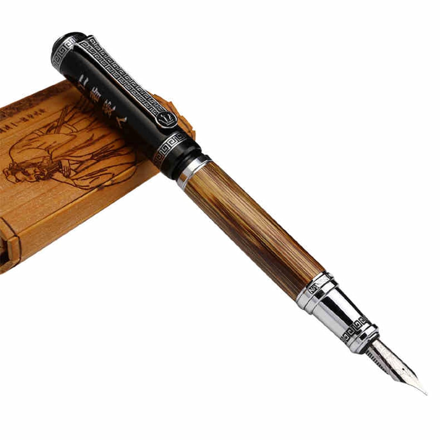 Penna Stilografica Nicpro Lusso - Pennino 0.5mm In Acciaio, Convertitore Per Inchiostro, Custodia In Metalloo, Regalo Elegante - Foto 10