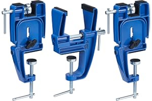 JOYTUTUS Ski and Snowboard Vises for Tuning, Edges and Waxing, Non-Slip Snowboard Clamp with Rubber Pads, Vice Grips for Ski/Snowboard Tuning Equipment，3 Pieces/2 Pieces Set