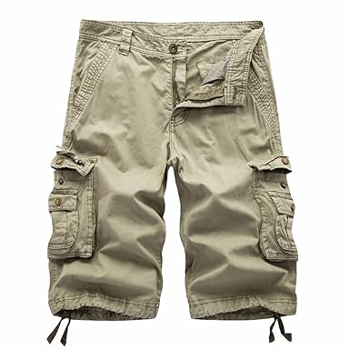 pantaloni cargo corti uomo