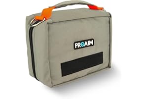 PROAIM Cube Monitor Bag (Grey) for 5 to 7" Camera LCD Monitors & Small Accessories. Comes w Pocket for Cables, Batteries, Mon