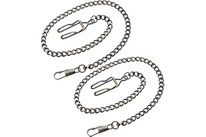 REALPOO Pocket Watch Chain Bracelet 14.7" (37.5 cm), Vintage Metal Alloy Pocket Watch Chain for Men/Ladies-Gold