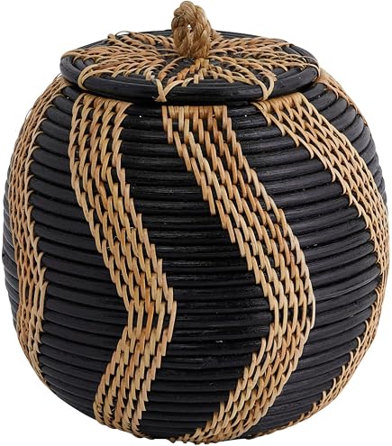 Santa Barbara Design Studio Jute-Aufbewahrungskorb – Schwarz/natur, 15 Cm Hoch, Für Deko & Ordnung