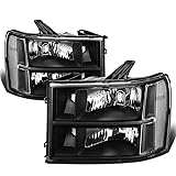 DNA MOTORING Pair Headlight Assembly Compatible