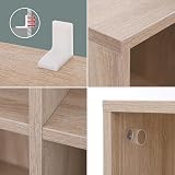 VASAGLE 8 Compartment Bookcase Shelf LBC24NL Wood Color Open Storage view 8