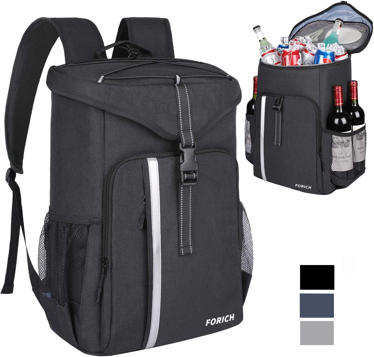 FORICH Cooler Backpack Insulated Backpack Cooler Bag Leak Proof Portable Soft