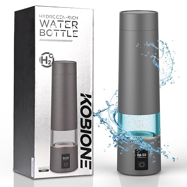 HYDROGEN WATER BOTTLE, H2 CERTIFIED SPE/PEM TECHNOLOGY, UP TO 6000 PPB, 12-HOUR HYDROGEN RETENTION, 270ML PORTABLE HYDROGEN WATER BOTTLE, SUITABLE FOR HOME, OFFICE, GYM, TRAVEL, OUTDOOR SPORTS