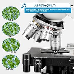 FULENIAO Binocular Compound Microscope, 40X-5000X