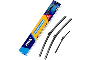 ATTKE 3 Wiper Blades 22" + 22" Front Wiper + 12" Rear Wiper Blades for Mercedes-Benz GLC300 GLC250 350 2016-2021/GLC43 AMG GLC63 AMG 2017-2021-OE Original Quality (Pack of 3)