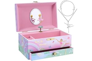 Jewelkeeper Ballerina Music Box & 3-Piece Jewelry Set - Pink Ballerina