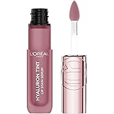 L'Oreal Paris Hyaluron Tint Lip Stain Serum, Long Lasting, Hydrating Lip Makeup Infused with Hyaluronic Acid, 217 Smoky Mauve (Dusky Pink)