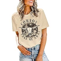 Amazon.com: Western Rodeo Bleached T-Shirt Women Vintage