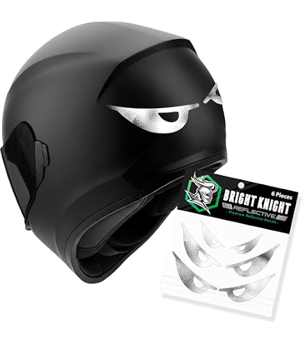Everything Graphix Evil Eyes No Fear Motorcycle Biker Helmet Reflective Decal Sticker M2 5 1/2