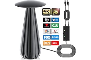 RAGNAL 2025 TV Antenna Indoor, 2800+ Miles Long Range Digital Antenna for Smart TV, Outdoor HDTV Antennas Local Channels with Strongest Amplifier Signal Booster Support 8K 4K 1080p- 38ft Cable