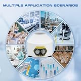 CGOLDENWALL Lab Centrifuge 6x20ml 4000rpm 60min Timer 1790xg RCF Transparent Lid view 7