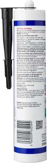 CT1 Black TRIBRID Multi Purpose Sealant & Adhesive 290ml view 3