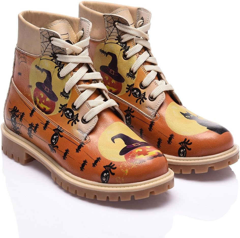 Streetfly Unisex Ankle Boots - Mid Low Heel Short Flat Boot