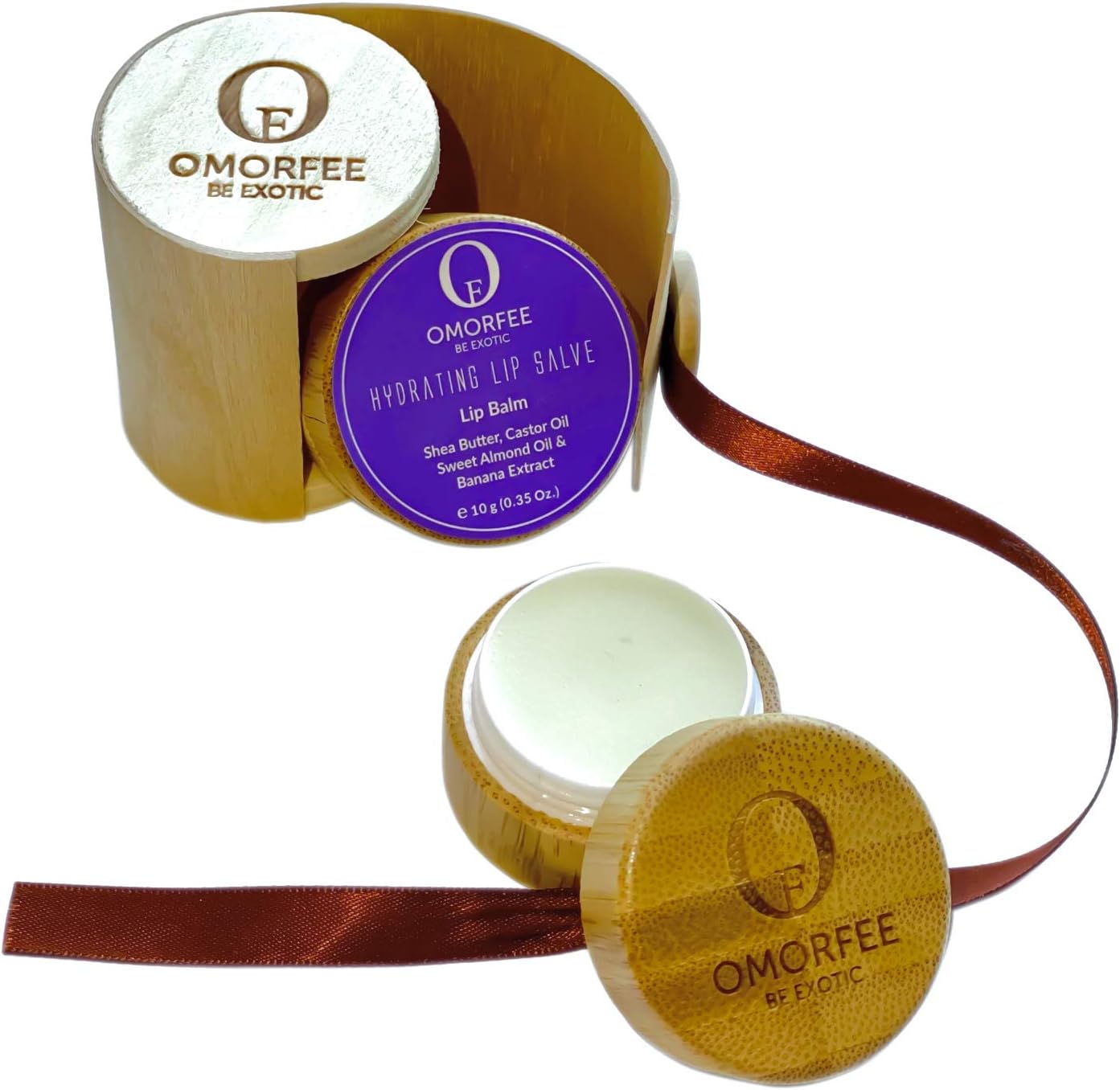 OMORFEE BE EXOTIC OF 100% Organic Hydrating Lip Balm for Dry Cracked Chapped Lips Repair & Treatment- 10 g/0.35 Oz - Image 3
