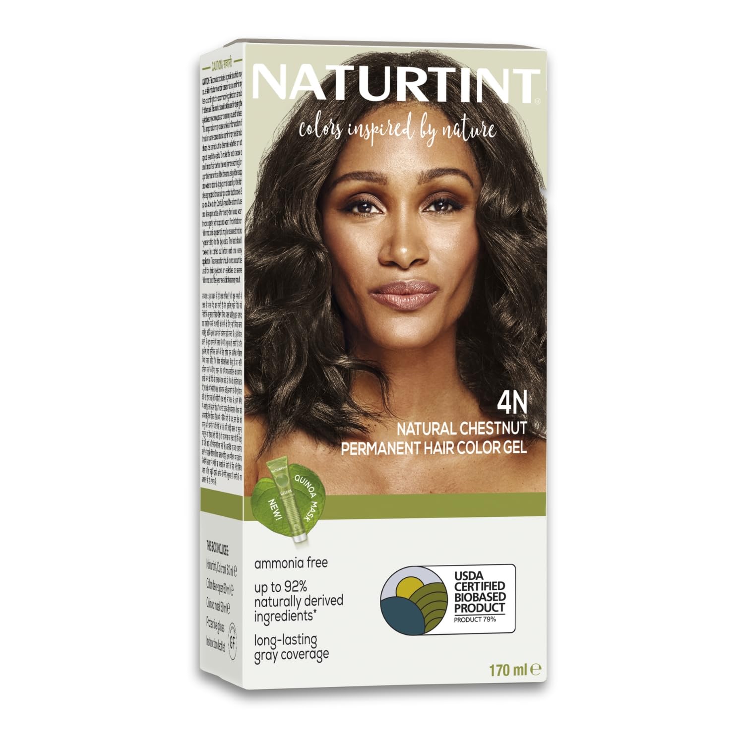 Naturtint Permanent Hair Color in Natural Chestnut 4N 5.4 oz | Ammonia-Free, Gray Coverage