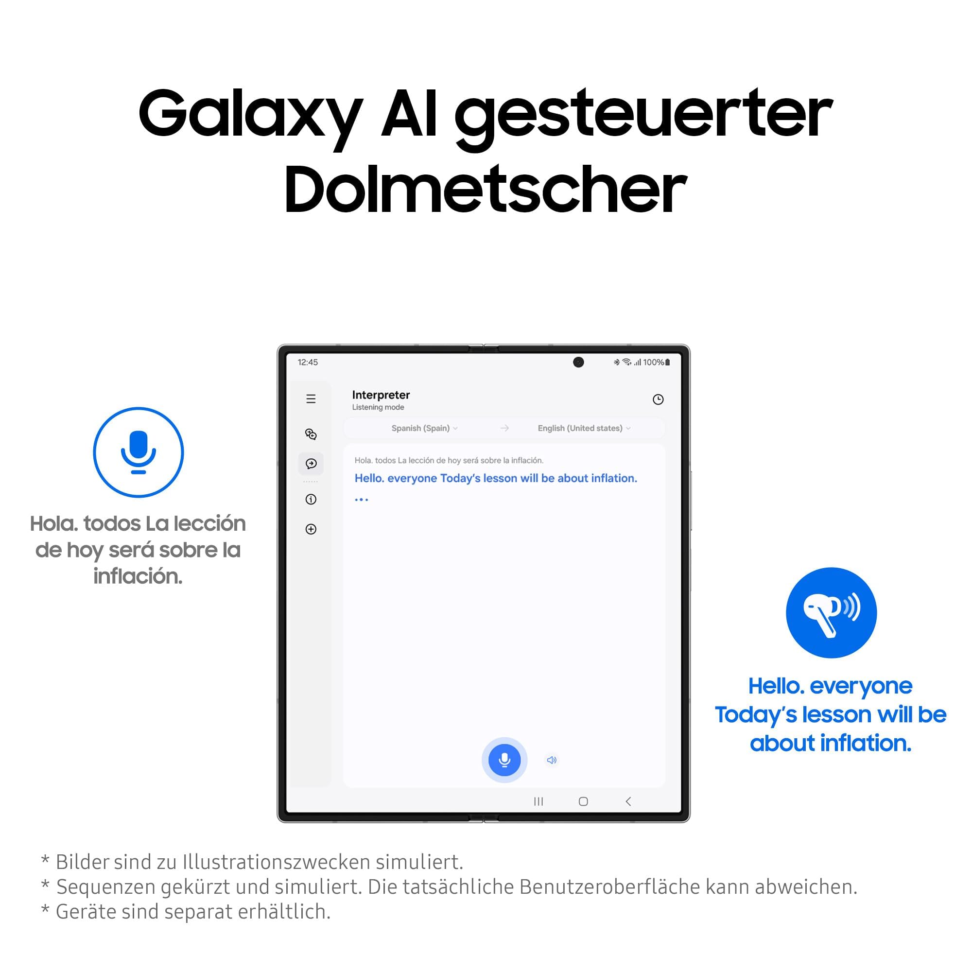 Samsung Galaxy Buds3 Pro Kabellose Bluetooth-Kopfhörer, Active Noise Cancelling (ANC), Adaptive Geräuschunterdrückung, 360 Audio, In-Ear-Kopfhörer mit Hi-Fi-Sound, White, Inkl. Anymode Clear Cover 6