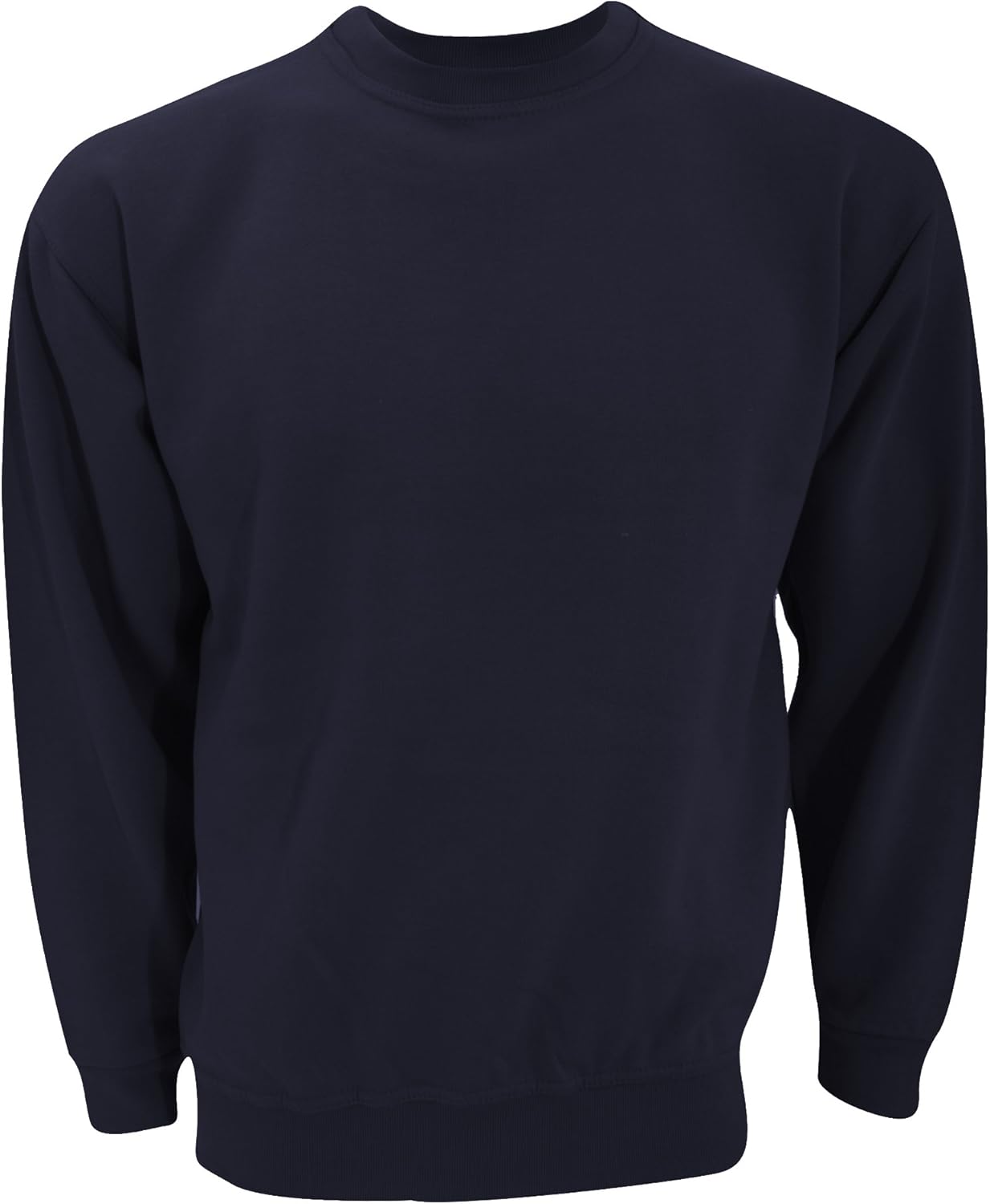 plain navy sweatshirt