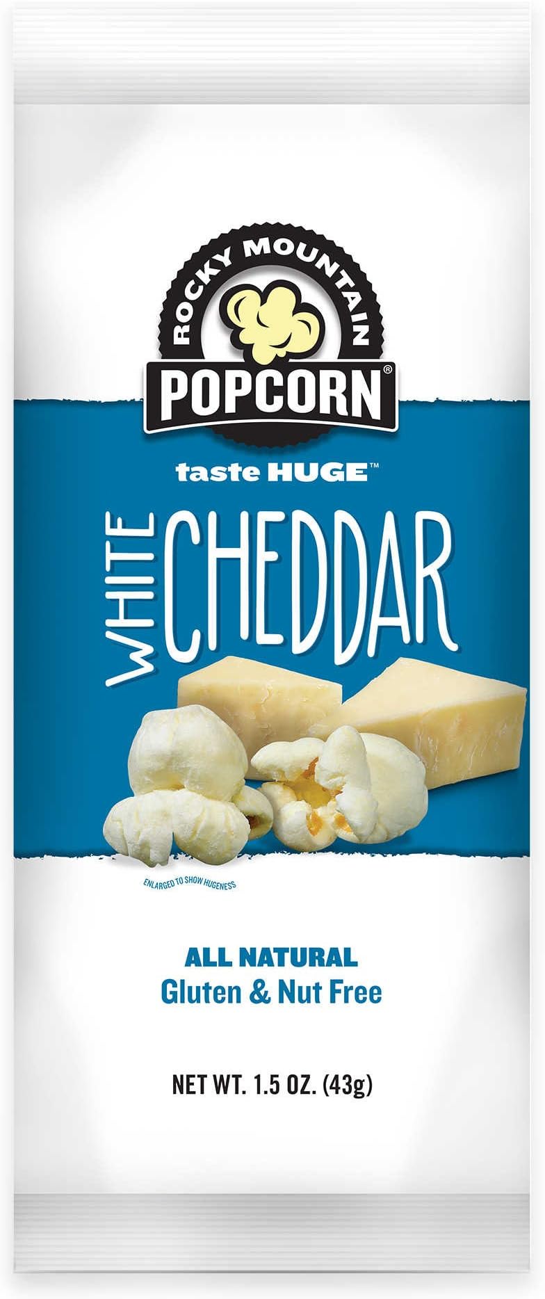Rocky Mountain Popcorn 12-Pack 1 oz. White Cheddar Popcorn