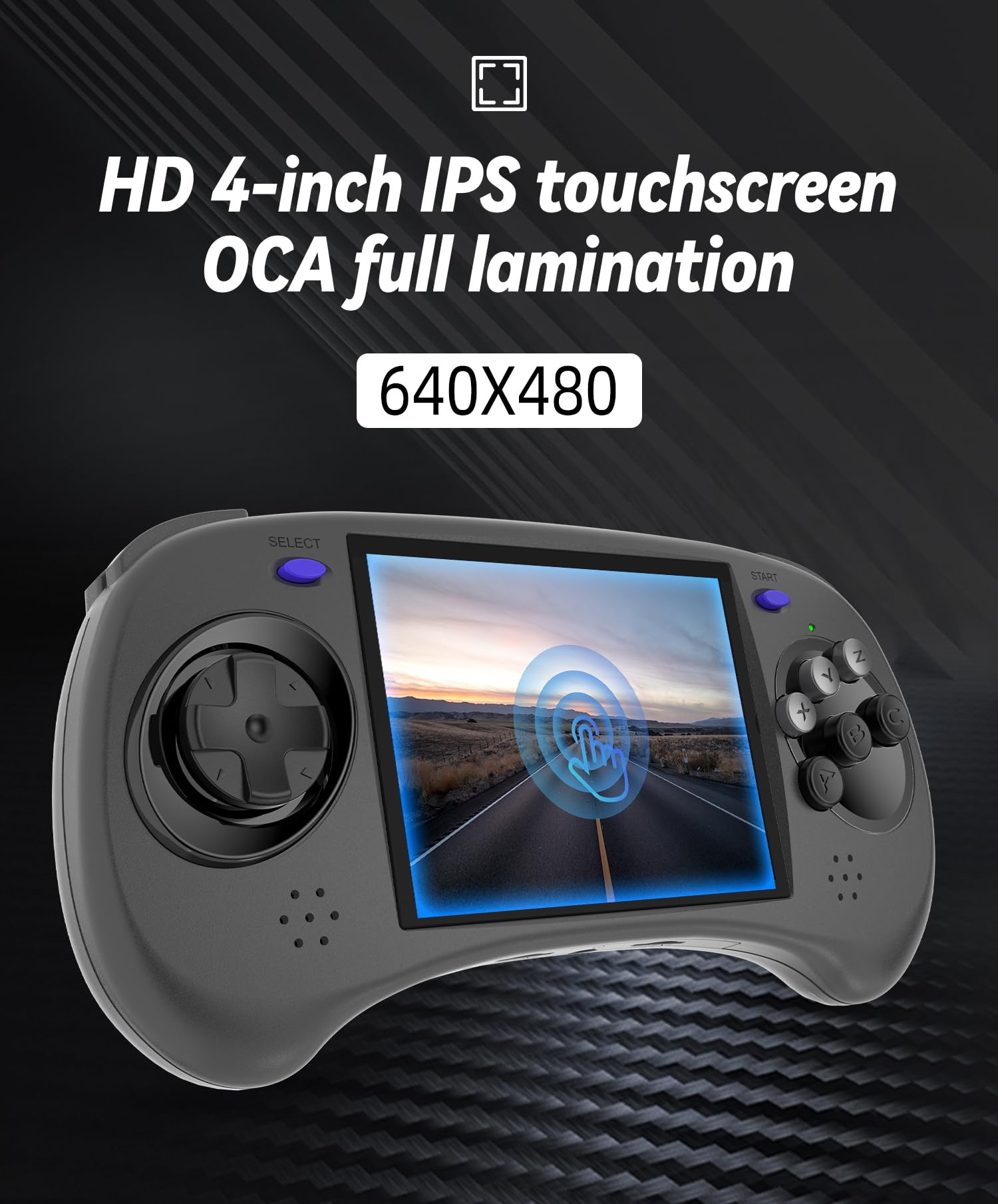 Dosnura RG ARC-D Retro Handheld Game Console 4 in IPS Screen Linux and Android 11 System RK3566 CPU 64Bit Video Game Player Built in 3500 mAh Battery Compatible with Bluetooth 4.2 and 5G WiFi(Black)