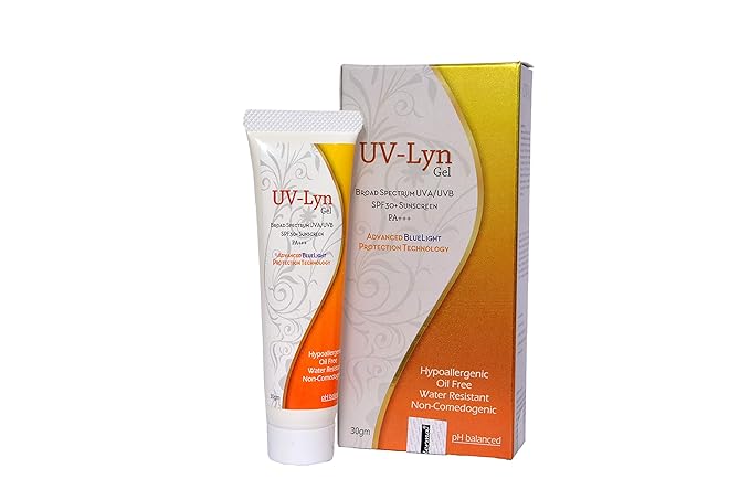 Livia Life Sciences UV-Lyn Broad-spectrum UVA/UVB SPF 30+ PA+++ Silicone Base Sunscreen Gel with Energenius Advance Blue Light Protection Technology (30 g Pack)