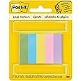 Post-it® Page Markers, 1/2-inch x 1-3/4 Inch, Ideal for Temporary Marking and Noting In Books, Assorted Ultra Colors, 500 per Pack