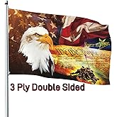 Lyiukz We The People 1776 Flag 3x5 Ft 3Ply Double Sided Vintage American Flag Bald Eagle for 4th of July Patriotic Flags Memorial Day Flags Outdoor Indoor Decorate