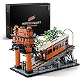 Nifeliz Flight Railway Building Set, Vintage Cable Car Railway Display Model for Décor, Memorable Festival Gift for Adults (2,892 PCS, NF10294)