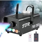 Fog Machine JDR Smoke Machine Controllable LED Light 500W and 2000CFM Fog Disinfection with Wireless and Wired Remote Control for Weddings, Halloween,Parties or Disinfection with Fuse Protection