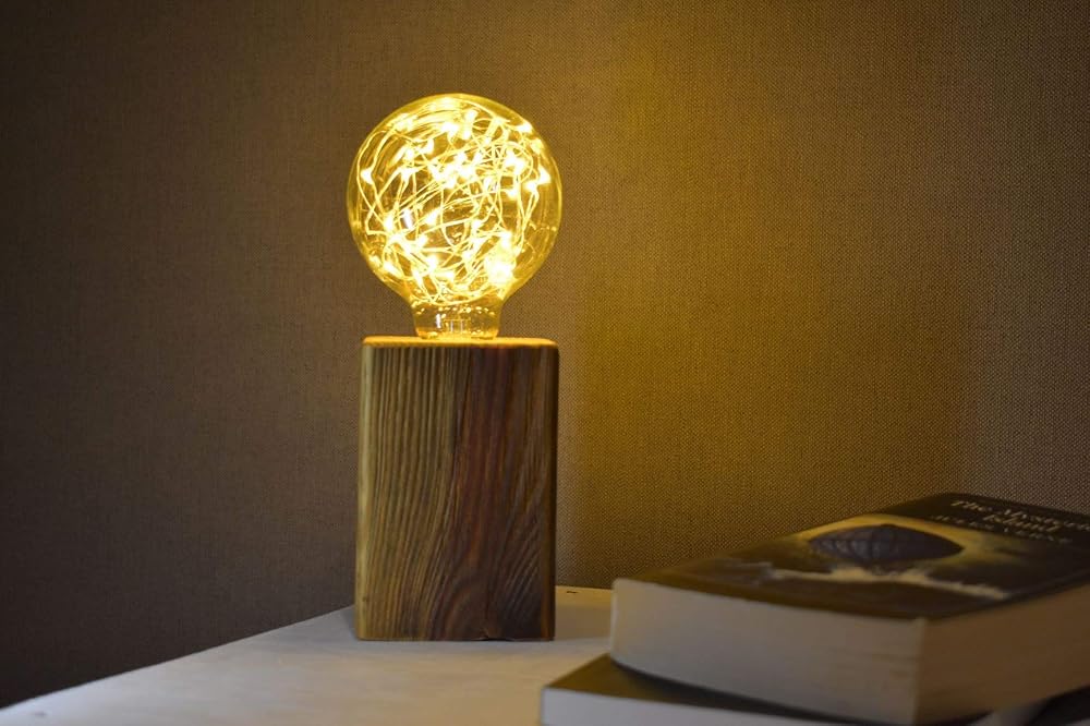 Handgefertigte Lampe aus Alt Holz Amazon.de Handmade