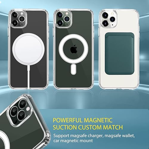 HVDI Clear Magnetic Case for iPhone 11 with Mag-Safe Wireless