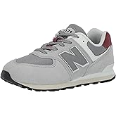 New Balance Kids 574 V1 70s Racing Lace-up Sneaker, RAINCLOUD/Shadow Grey, 5 M Big Kid (8-12 Years)