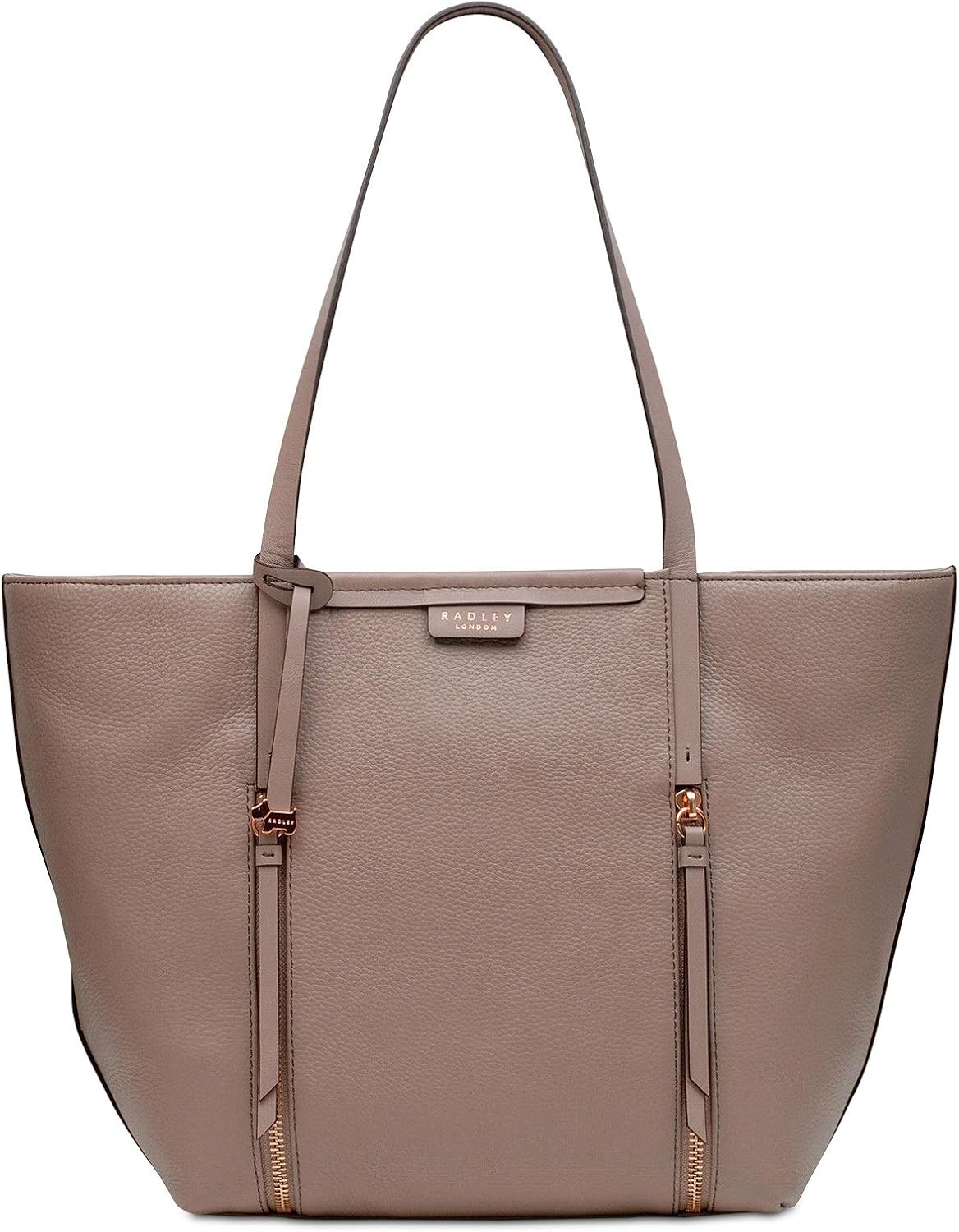 radley bag with rose gold zip