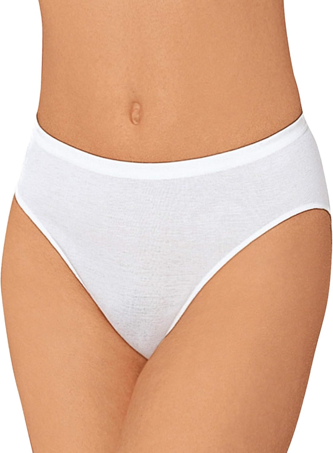 Nina von C. 3er Pack Jazzpants aus 100% Baumwolle in Weiß I Slips Damen Gr. 42 I Damen Slips Multipack I Unterhosen Damen I Frauen Unterhosen I Damenslip I Baumwoll Unterhosen