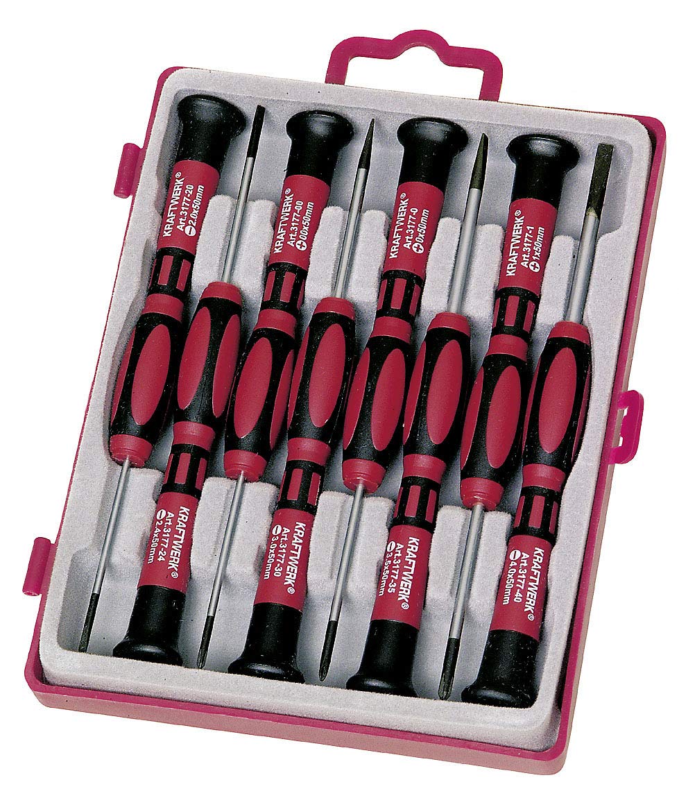 Kraftwerk 3177 Precision Screwdriver Bit Set (8 Pieces)