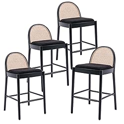 HEAH-YO Modern Bar Stools Set of 4, 30 Inches